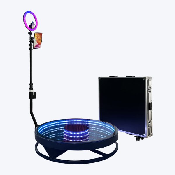 44″ Automatic Spin Infinity LED 360 Photo Booth
