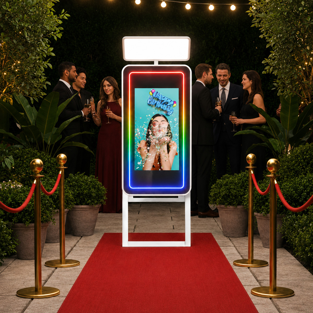 40″ Luxury Magic Mirror Photo Booth – Complete Deluxe Event 