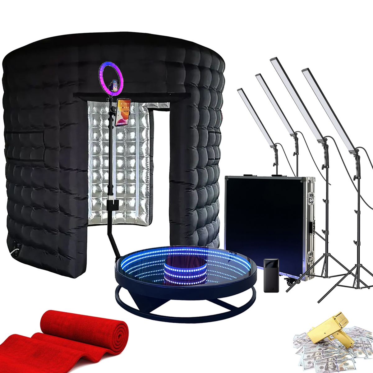 LED 360 Photo Booth Deluxe Package 1 - Photo Phun Photo Booth -