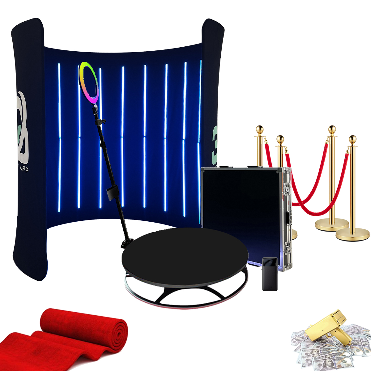 8ft LED Light Wall