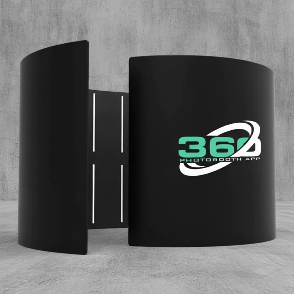 Spiral LED 360 Photo Booth Enclosures Photo Booth Backdrop