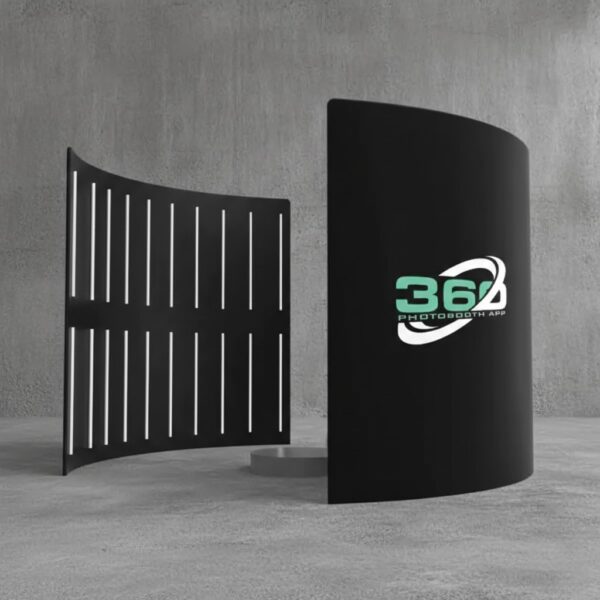 Two Halves LED 360 Photo Booth Enclosure Backdrop