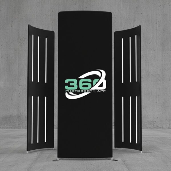 Three Slices 360 Photo Booth LED Enclosure Backdrop