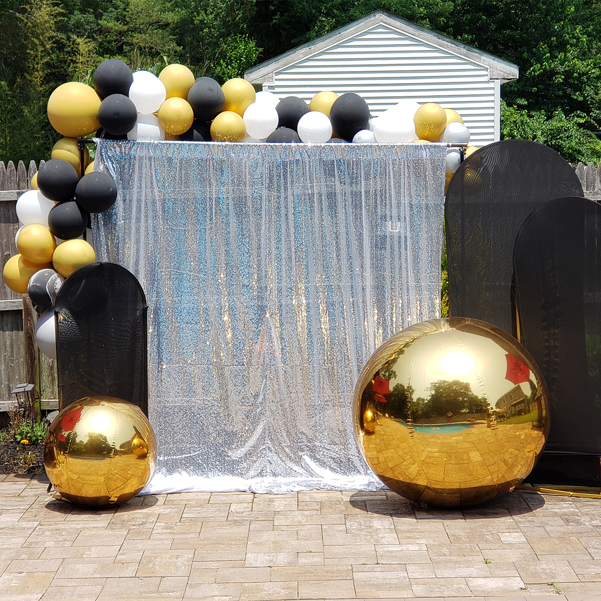 Gold Inflatable Mirror Ball Set - Image 6