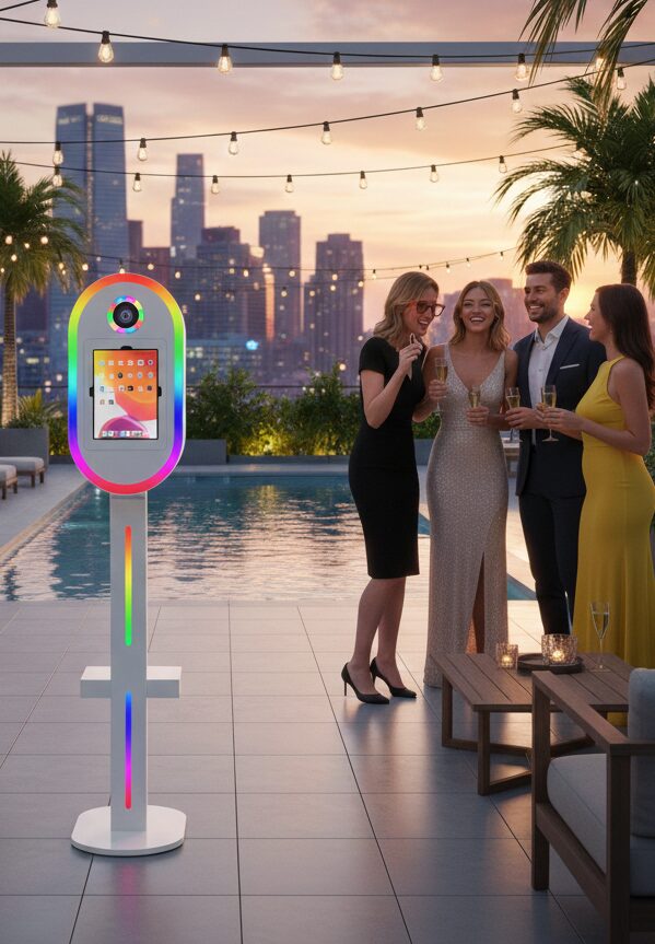 DSLR iPad Photo Booth with RGB Halo & Instant Photo Printing Image 5