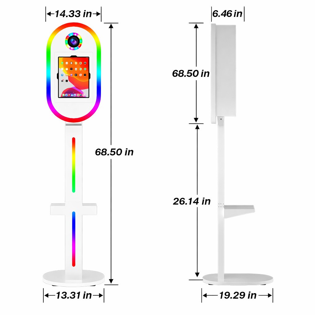 DSLR iPad Photo Booth with RGB Halo & Instant Photo Printing Image 7