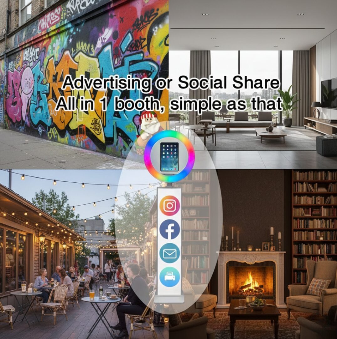 Ready to Ship High Quality Portable 12 9 Inch 13 Inch iPad Selfie Photo Booth Adjustable Booth Image 12