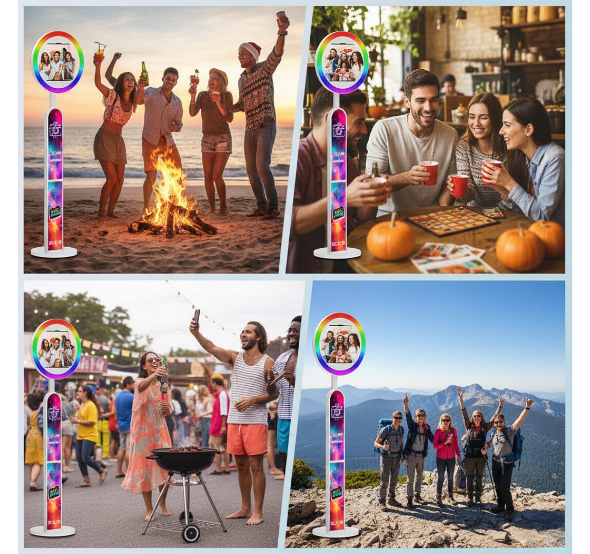 Ready to Ship High Quality Portable 12 9 Inch 13 Inch iPad Selfie Photo Booth Adjustable Booth Image 6