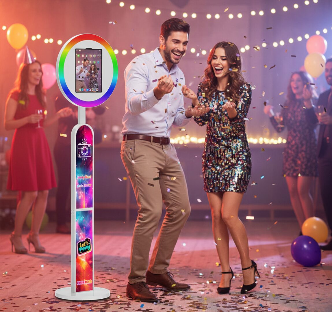 Ready to Ship High Quality Portable 12 9 Inch 13 Inch iPad Selfie Photo Booth Adjustable Booth