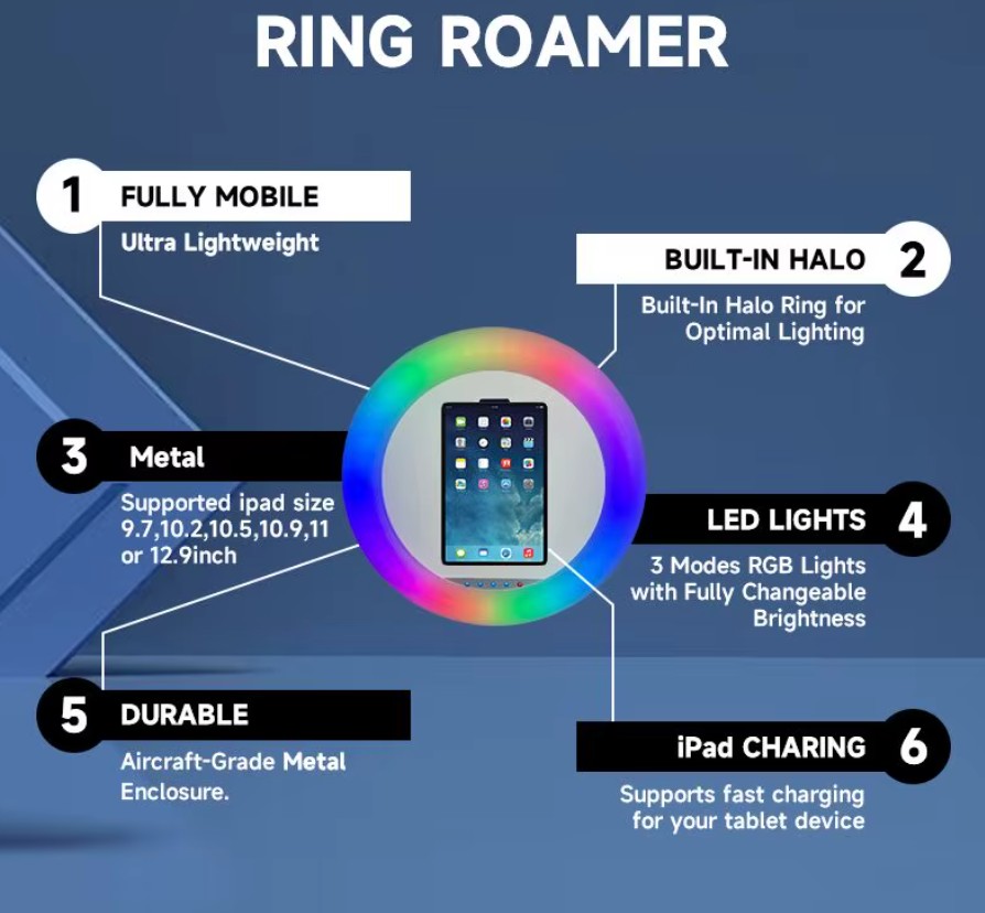 Ready to Ship High Quality Portable 12 9 Inch 13 Inch iPad Selfie Photo Booth Adjustable Booth Image 8